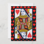 ヴィンテージカラフルク華美イーン・オブ・ハート誕生日 招待状 (裏面)