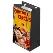ヴィンテージカラフルサーカスパフォーマーのポスター スモールペーパーバッグ (裏面アングル)