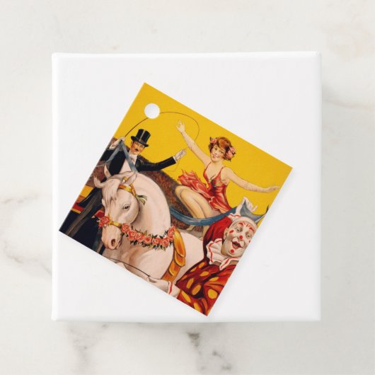 ヴィンテージカラフルサーカスパフォーマーのポスター フェイバータグ (インサイチュ)