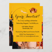 ヴィンテージカラフルサーカスパフォーマーのポスター 招待状 (正面/裏面)