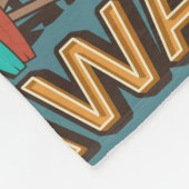 ヴィンテージカラフルサーフィンポスターセット フリースブランケット (角)