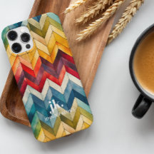 ヴィンテージカラフルシボロンモノグラムレインボー