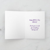 ヴィンテージカラフルスタイル花母のデイカード カード (内部)