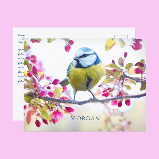 ヴィンテージカラフルスチームトレインアート,名前,メッセージ ポストカード