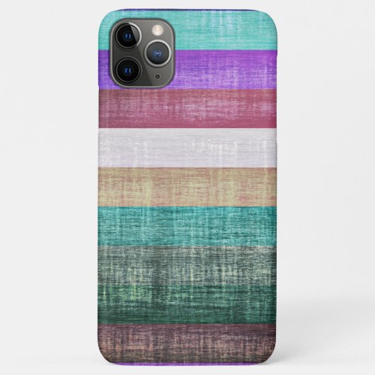 ヴィンテージカラフルストライプパターン Case-Mate iPhoneケース (裏面)