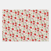 ヴィンテージカラフルチューリップ ラッピングペーパーシート (正面3)