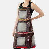 ヴィンテージカラフルテレビ、コーヒーショップ。 エプロン (インサイチュ)