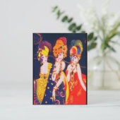 ヴィンテージカラフルデコジュエリー ポストカード (スタンド正面)