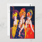 ヴィンテージカラフルデコジュエリー ポストカード (正面/裏面)