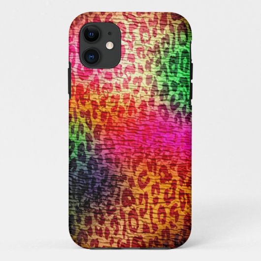 ヴィンテージカラフルヒョウ印刷 Case-Mate iPhoneケース (裏面)