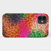 ヴィンテージカラフルヒョウ印刷 Case-Mate iPhoneケース (裏面(横))
