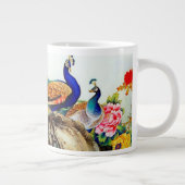 ヴィンテージカラフルピーコック ジャンボコーヒーマグカップ (右)