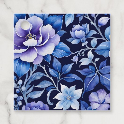 ヴィンテージカラフルファブリックアートギフトラベル フェイバータグ (正面)