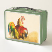 ヴィンテージカラフルファームロスター メタルランチボックス (裏面)