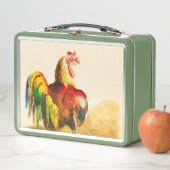 ヴィンテージカラフルファームロスター メタルランチボックス (インサイチュ)