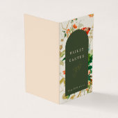 ヴィンテージカラフルフローラアーチ 名刺 (外部)