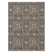 ヴィンテージカラフルフローラインディアンマンダラパターン テーブルクロス (正面)