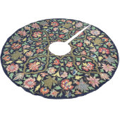 ヴィンテージカラフルフローラインディアンマンダラパターン ブラッシュドポリエステルツリースカート (アングル)