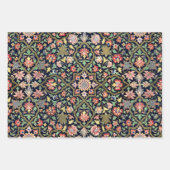 ヴィンテージカラフルフローラインディアンマンダラパターン ラッピングペーパーシート (正面2)
