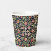 ヴィンテージカラフルフローラインディアンマンダラパターン 紙コップ (左)