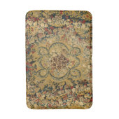 ヴィンテージカラフルフローラカーペットパターン バスマット (正面縦)