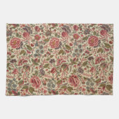 ヴィンテージカラフルフローラプリント キッチンタオル (横)