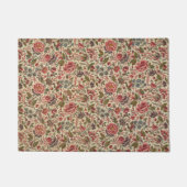 ヴィンテージカラフルフローラプリント ドアマット (正面)