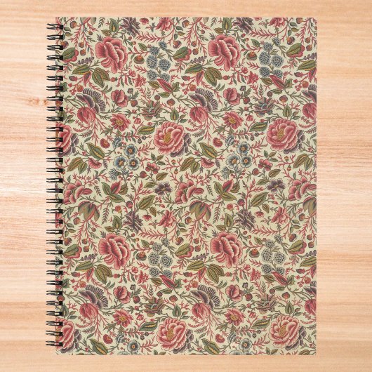 ヴィンテージカラフルフローラプリント ノートブック