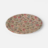 ヴィンテージカラフルフローラプリント ペーパープレート (アングル)