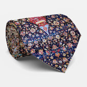 ヴィンテージカラフルフローラマンダラペルシャじゅうたん ネクタイ (ロール)