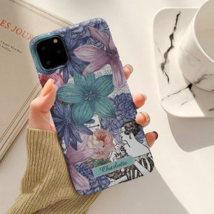 ヴィンテージカラフルフローラ名 Case-Mate iPhone 14 PRO MAXケース