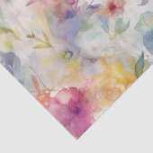 ヴィンテージカラフルフローラ植物模様 薄葉紙 (詳細)