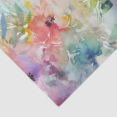 ヴィンテージカラフルフローラ植物水彩 薄葉紙 (詳細)