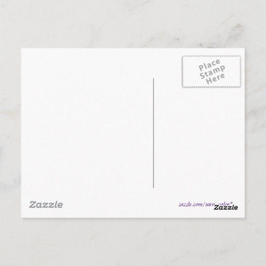 ヴィンテージカラフルフローラPansyはがき ポストカード (裏面)