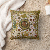 ヴィンテージカラフルベ素晴らしンガリ象パターン クッション (ブランケット)