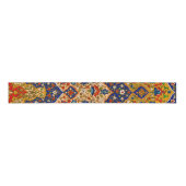 ヴィンテージカラフルペルシアフローラ グログランリボン (正面)