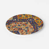 ヴィンテージカラフルペルシアフローラ ペーパープレート (アングル)