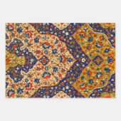 ヴィンテージカラフルペルシアフローラ ラッピングペーパーシート (正面)