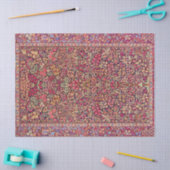 ヴィンテージカラフルペルシャ絨毯の模様 薄葉紙 (クラフト)