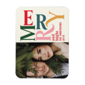 ヴィンテージカラフルメリーのクリスマス発表 マグネット (縦)