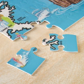 ヴィンテージカラフルルイジアナ ジグソーパズル (側面)