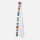 ヴィンテージカラフルレトロストライプ#5タイ ネクタイ (裏面)