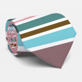 ヴィンテージカラフルレトロストライプ#7タイ ネクタイ (ロール)