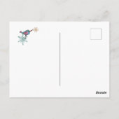 ヴィンテージカラフルレトロハッピーニューイヤー葉書 ポストカード (裏面)