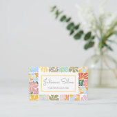 ヴィンテージカラフルレトロ名刺 名刺 (スタンド正面)