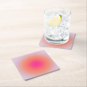 ヴィンテージカラフル勾配 スクエアペーパーコースター (インサイチュ)