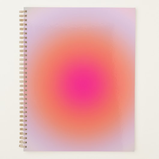 ヴィンテージカラフル勾配 プランナー手帳 (正面)