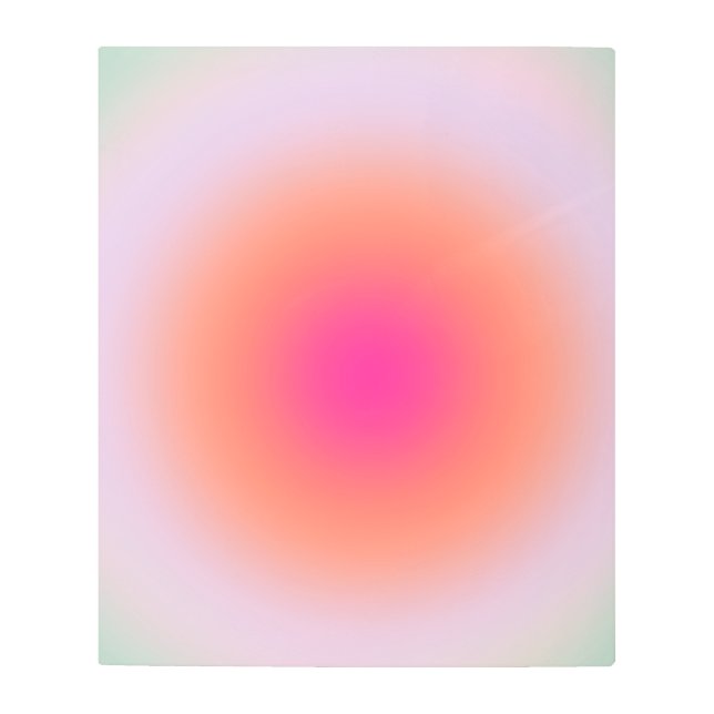 ヴィンテージカラフル勾配 メタルプリント (正面)