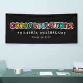 ヴィンテージカラフル卒業式 横断幕 (トレードショー)