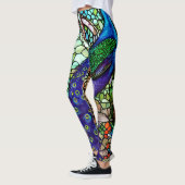 ヴィンテージカラフル孔雀ステンドグラス レギンス (左)